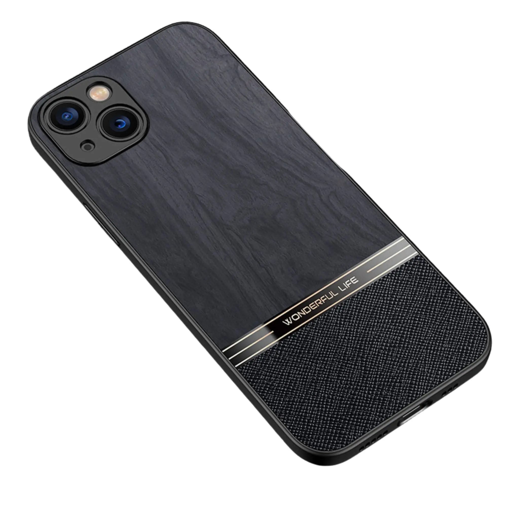 Anacotte iPhone 14 Pro frosted wood grain phone case